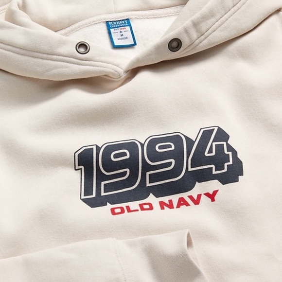 NWT 'OLD NAVY 94 Fleece Hoodie COLOR SILVER GRAY - Picture 6 of 8